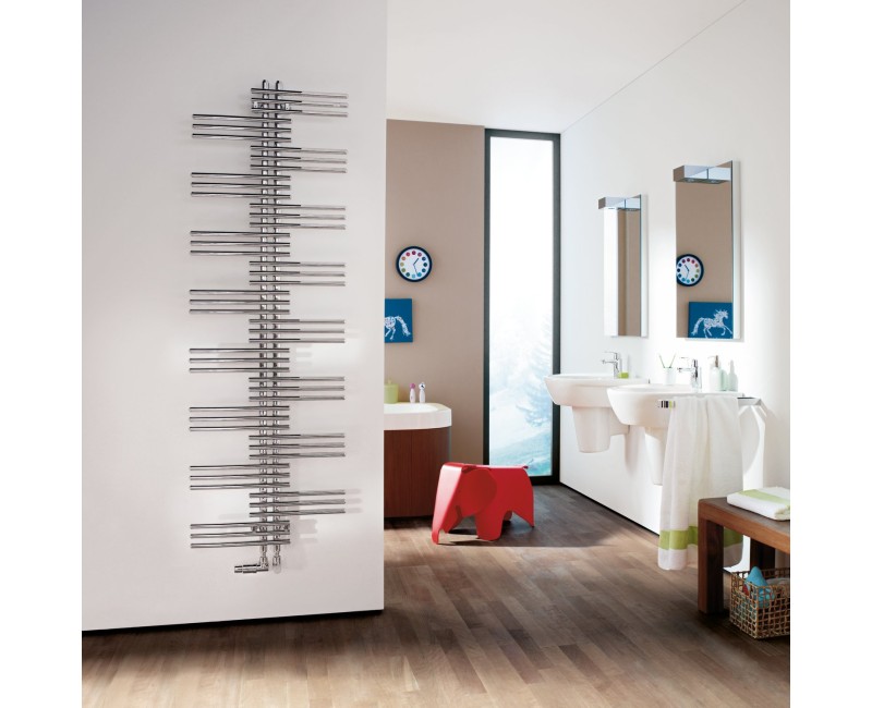 Полотенцесушитель / Радиатор Zehnder Yucca Asym 177x80 см, Хром YSC-180-080