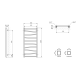 Dvieļu žāvētājs / Radiators Sapho ZIG 500x1096mm, Balts Matēts ZG511 Dvieļu žāvētājs / Radiators Sapho ZIG 500x1096mm, Balts Matēts ZG511