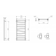 Dvieļu žāvētājs / Radiators Sapho ZIG 500x1334mm, Balts Matēts ZG513 Dvieļu žāvētājs / Radiators Sapho ZIG 500x1334mm, Balts Matēts ZG513