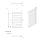 Dvieļu žāvētājs / Radiators Sapho ZIG 600x1096mm, Melns Matēts ZG611B Dvieļu žāvētājs / Radiators Sapho ZIG 600x1096mm, Melns Matēts ZG611B
