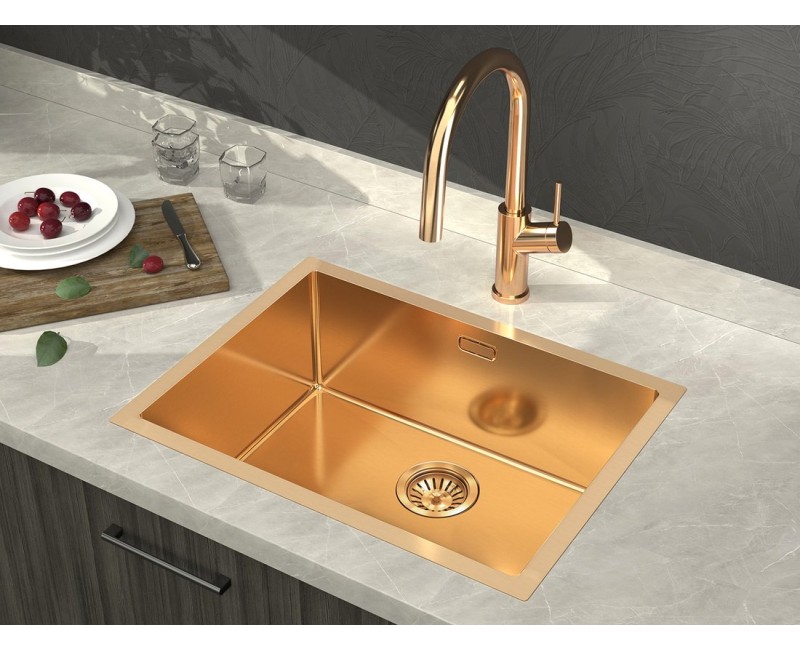 Virtuves izlietne Sapho Arya, 60x45cm, matēts varš ZN6045PG