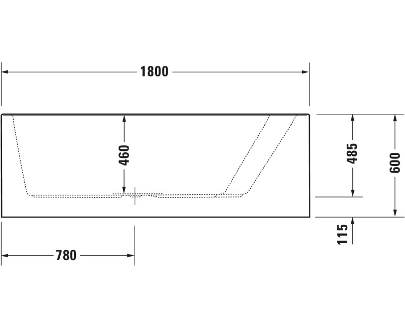 Vanna Duravit Paiova, 180x140cm, akrils, labā, balts 700269000000000