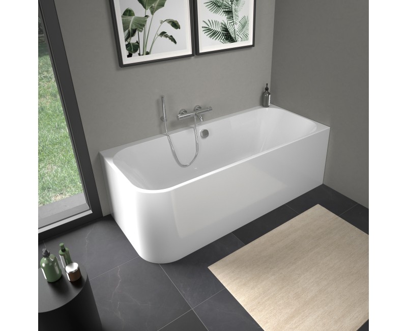 Ванна Duravit Happy D.2, 180x80см, акрил, правая, белая 700317000000000