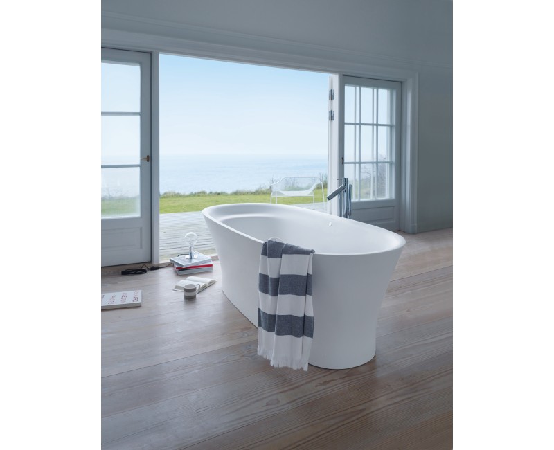 Vanna Duravit Cape Cod, 185x88cm, akrils, matēti balts, 700330000000000