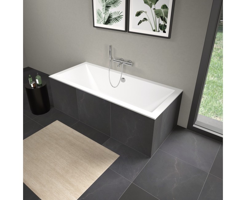 Ванна Duravit DuraSquare, 180x80см, акрил, белая 700426000000000