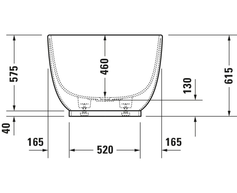 Ванна Duravit Luv, 180x85см, акрил, белая 700434000000000