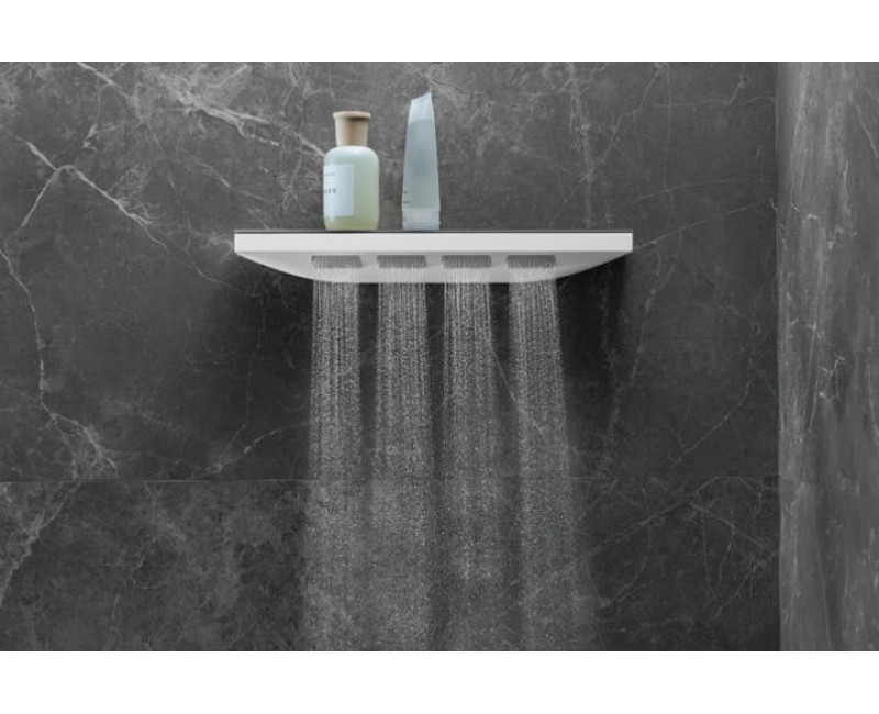 Душевая система с полочкой Hansgrohe Rainfinity 500 1jet, матово-белый