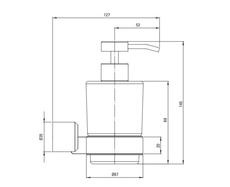 Дозатор жидкого мыла Deante ARNIKA, хром