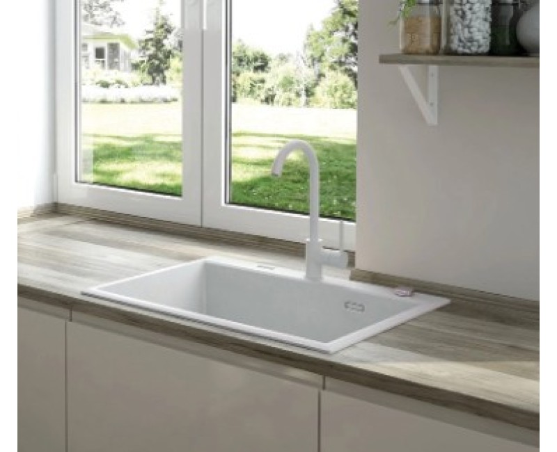 Смеситель для кухни Deante NEMEZJA ALABASTER Белый