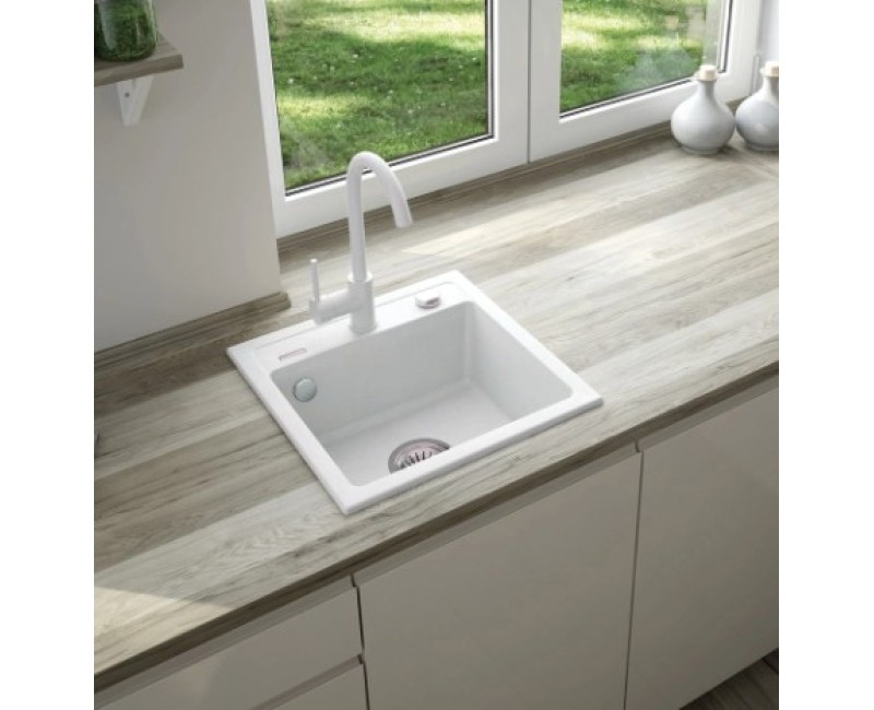 Смеситель для кухни Deante NEMEZJA ALABASTER Белый