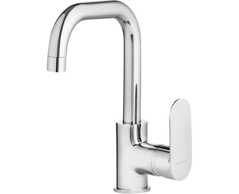 Смеситель для раковины Deante ALPINIA Излив прямоугольный, Хром