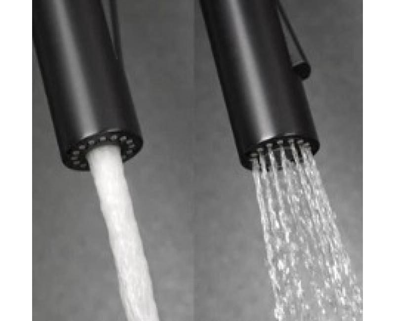 Смеситель для кухни Deante GERBERA с гибким сливом, 2 вида струй, Nero Black