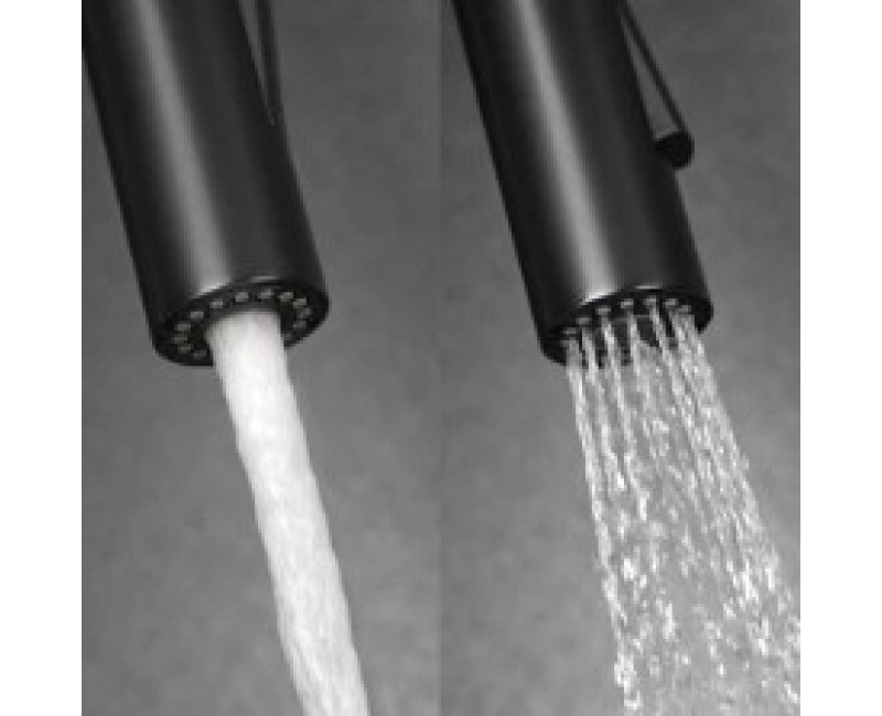 Смеситель для кухни Deante MOMI с выдвижной головкой, Nero Black Nero Black