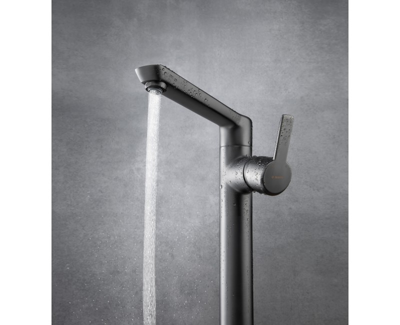 Смеситель для раковины Deante ARNIKA приподнятый, Титан