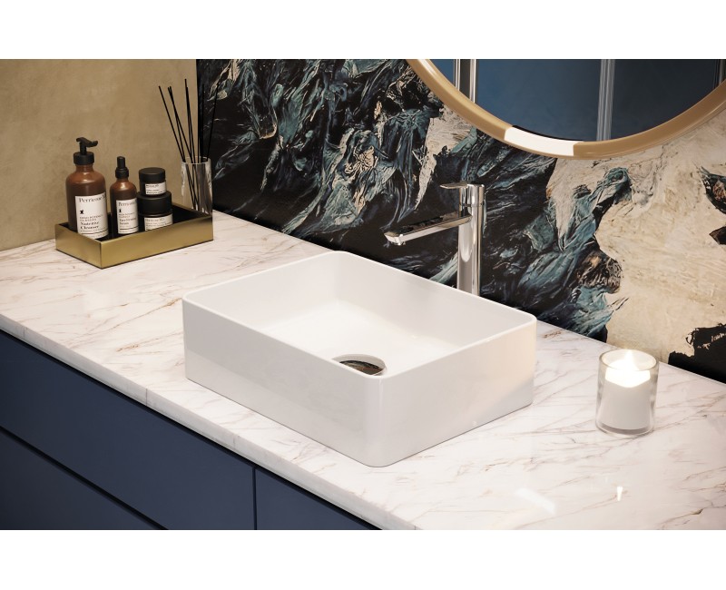 Vannas istabas izlietne Deante JASMIN 400x300mm, Balta