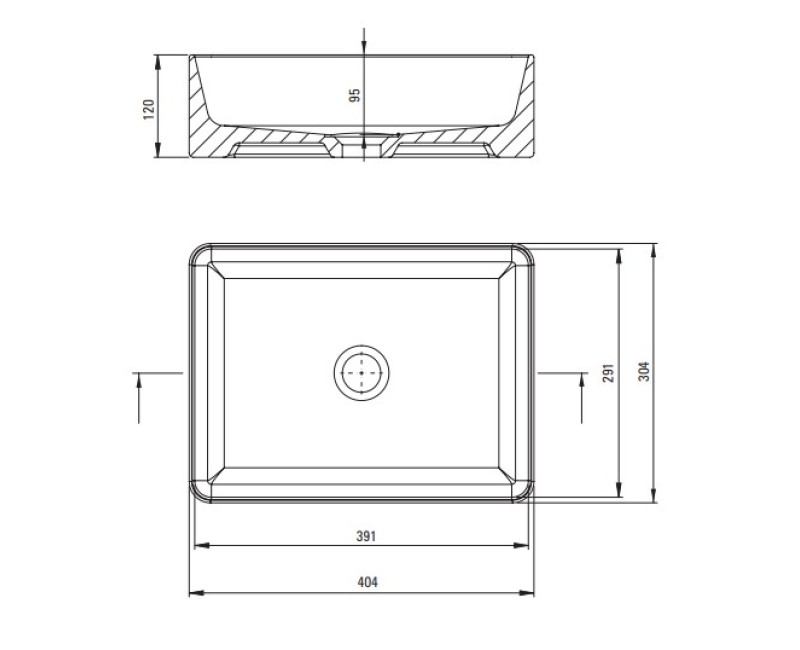 Vannas istabas izlietne Deante JASMIN 400x300mm, Balta