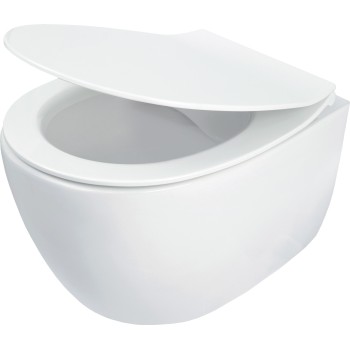 Piekaramais pods Deante SILA Rimless ar Softclose Vāku Balts CDLD6ZPW
