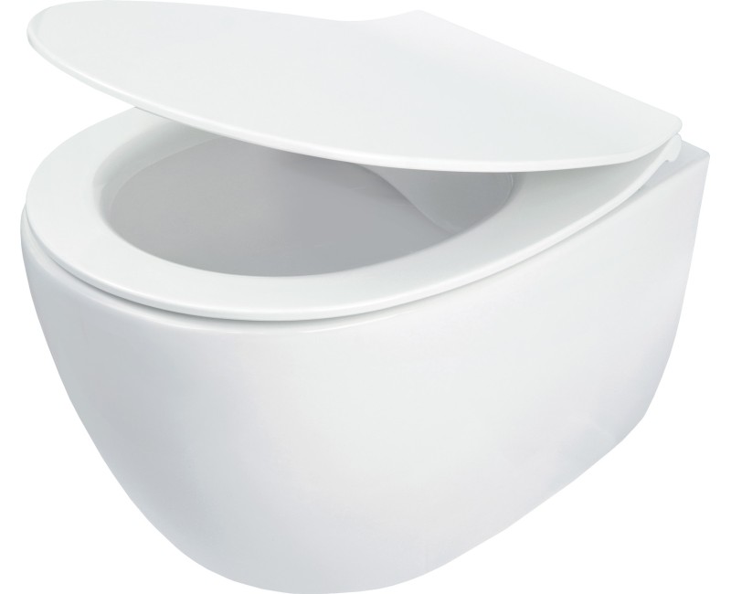 Подвесной унитаз Deante SILA Rimless с крышкой Softclose, белый CDLD6ZPW