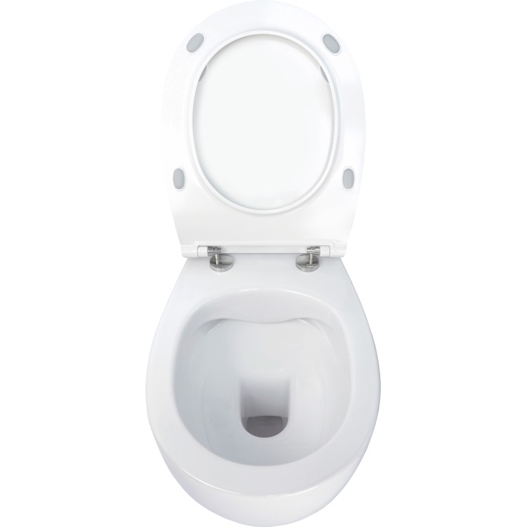 Piekaramais pods Deante SILA Rimless ar Softclose Vāku Balts CDLD6ZPW