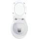 Piekaramais pods Deante SILA Rimless ar Softclose Vāku Balts CDLD6ZPW