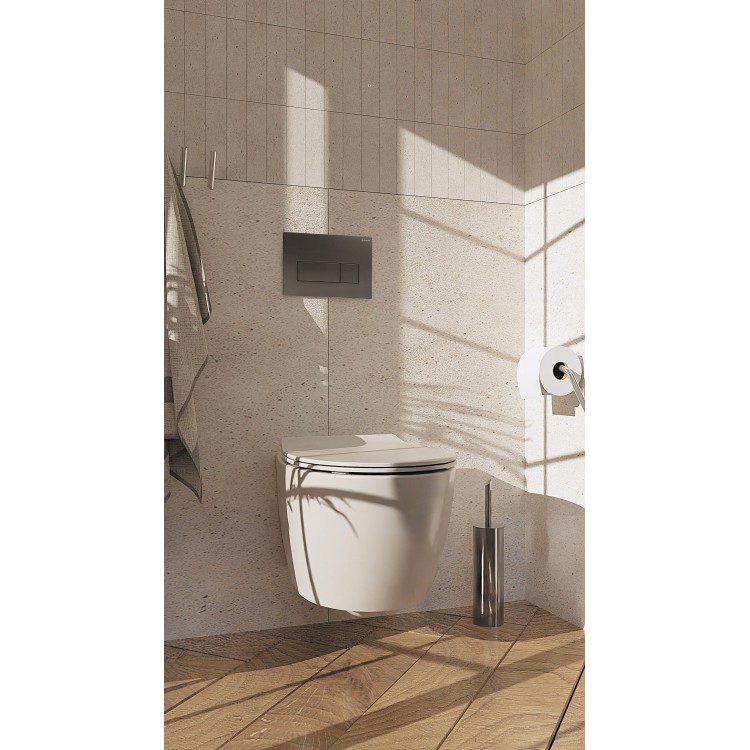 Piekaramais pods Deante SILA Rimless ar Softclose Vāku Balts CDLD6ZPW