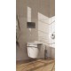Piekaramais pods Deante SILA Rimless ar Softclose Vāku Balts CDLD6ZPW