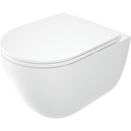 Piekaramais pods Deante ROUND Rimless ar Softclose Vāku Balts CGRD6ZPW
