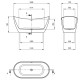 Отдельно стоящая ванна Deante Arnika Oval Cast литой акрил 160x72 см Отдельно стоящая ванна Deante Arnika Oval Cast литой акрил 160x72 см
