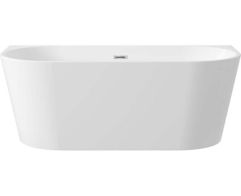 Brīvi stāvošā vanna Deante Silia sienas Lietā akrila Labā 170cm