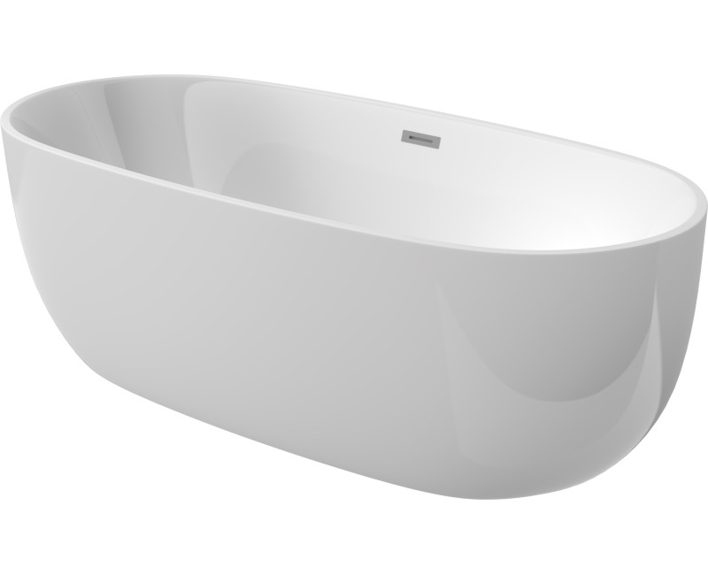Brīvi stāvošā vanna Deante Alpina Ovāla Lietā akrila 170x79cm