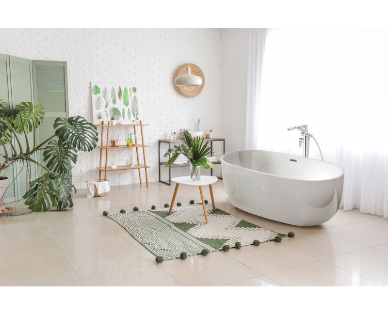 Brīvi stāvošā vanna Deante Alpina Ovāla Lietā akrila 170x79cm