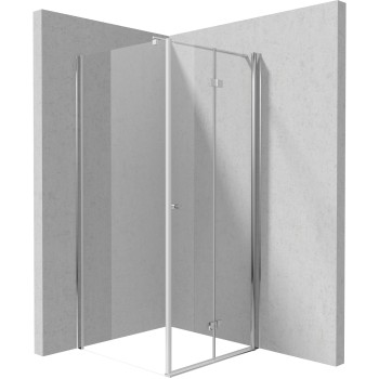 Душевая кабина Deante KERRIA PLUS 80x80см прозрачное стекло, Хромированные профили