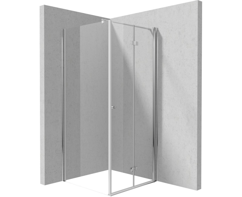 Душевая кабина Deante KERRIA PLUS 80x80см прозрачное стекло, Хромированные профили