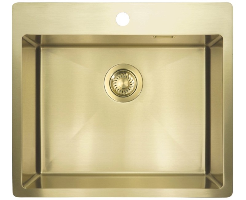 Virtuves izlietne Deante OLFATO 550x505x200mm matēts zelts