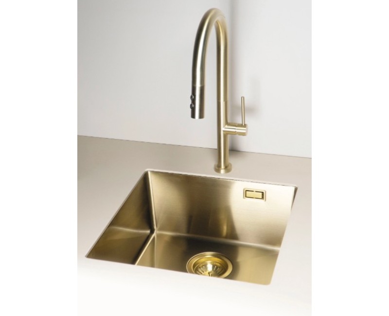 Virtuves izlietne Deante OLFATO 550x505x200mm matēts zelts