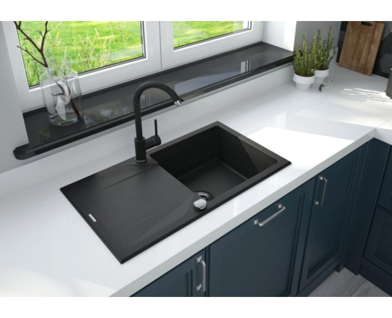 Кухонный комплект Deante мойка + смеситель Nero Black
