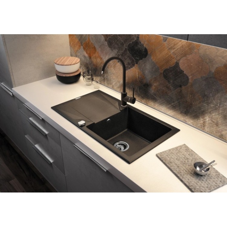 Кухонная мойка Deante EVORA 780x440x193мм Черный графит Кухонная мойка Deante EVORA 780x440x193мм Черный графит