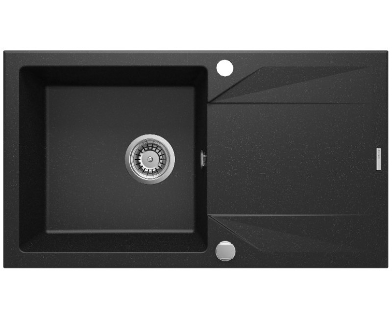 Virtuves izlietne Deante EVORA 780x440x193mm Melna grafīta