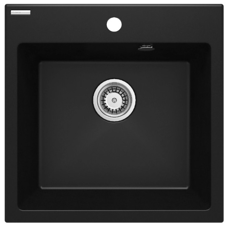 Virtuves izlietne Deante EVORA 500x500X216mm Nero melna Virtuves izlietne Deante EVORA 500x500X216mm Nero melna