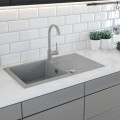Кухонная мойка Deante EVORA 780x440x193мм Металлик серый