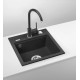 Virtuves izlietne Deante ZORBA 440x440x184mm Melna grafīta Virtuves izlietne Deante ZORBA 440x440x184mm Melna grafīta