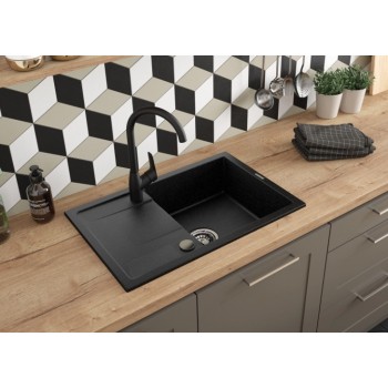 Кухонный комплект Deante мойка + смеситель Black Graphite
