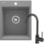 Кухонный комплект Deante мойка + смеситель Grey/Black