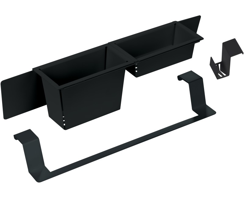 Virtuves izlietnes piederumu komplekts Deante, Melns ZZMKN11O