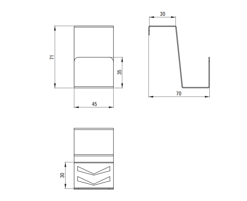Plauktiņš sūklim Deante, Balts ZZM_A10H