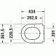 Poda vāks Duravit D-Neo, QR/SC, balts Poda vāks Duravit D-Neo, QR/SC, balts