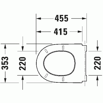 Poda vāks Duravit Qatego, QR/Soft Close, balts