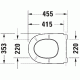 Poda vāks Duravit Qatego, QR/SC, balts Poda vāks Duravit Qatego, QR/SC, balts