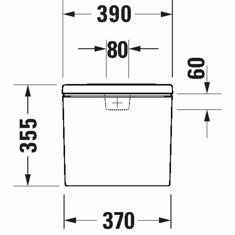 Бачок для унитаза Duravit DuraStyle Basic, подача снизу, 5/3 л, белый Бачок для унитаза Duravit DuraStyle Basic, подача снизу, 5/3 л, белый
