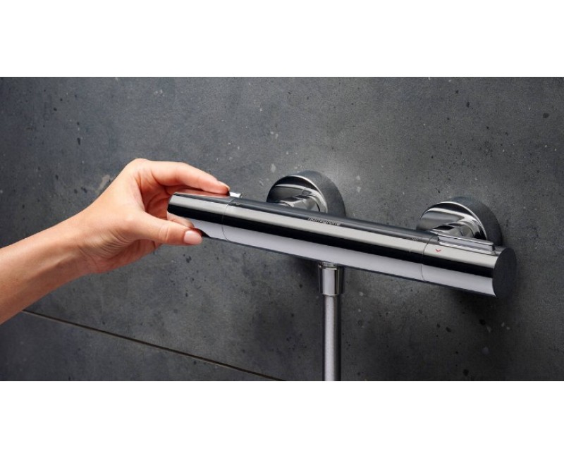 Смеситель для душа Hansgrohe Ecostat Fine, с термостатом, хром